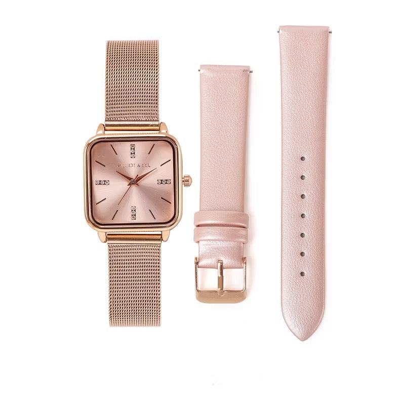 Milliot & Co Roux Watch With 2 Straps