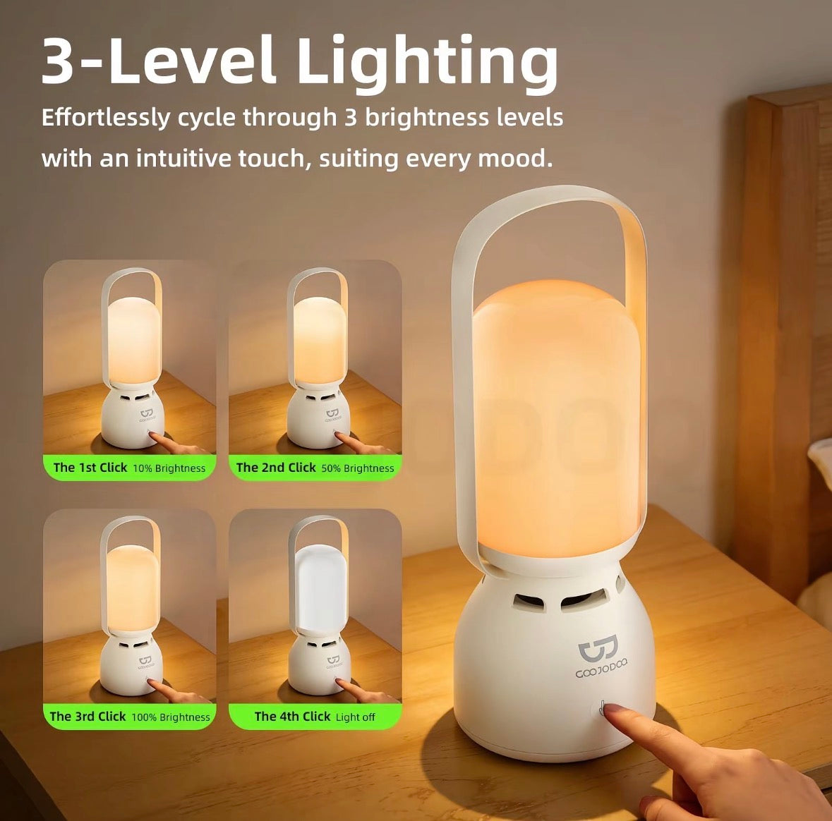 GJDQ Night Lamp + Portable Speaker