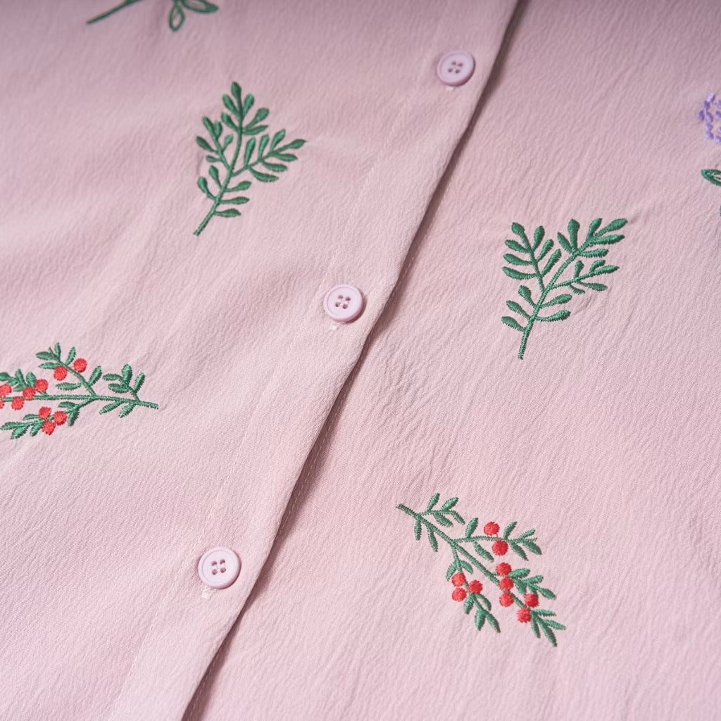 YM Bloom Set (Blouse & Skirt) - Free Size / Plus Size
