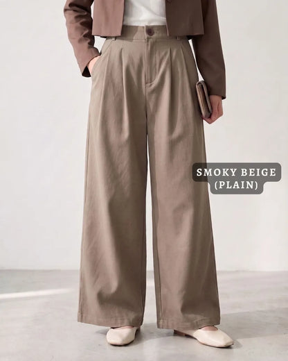 HW Zyha Cotton Slack Straight Cut Palazzo Long Pants