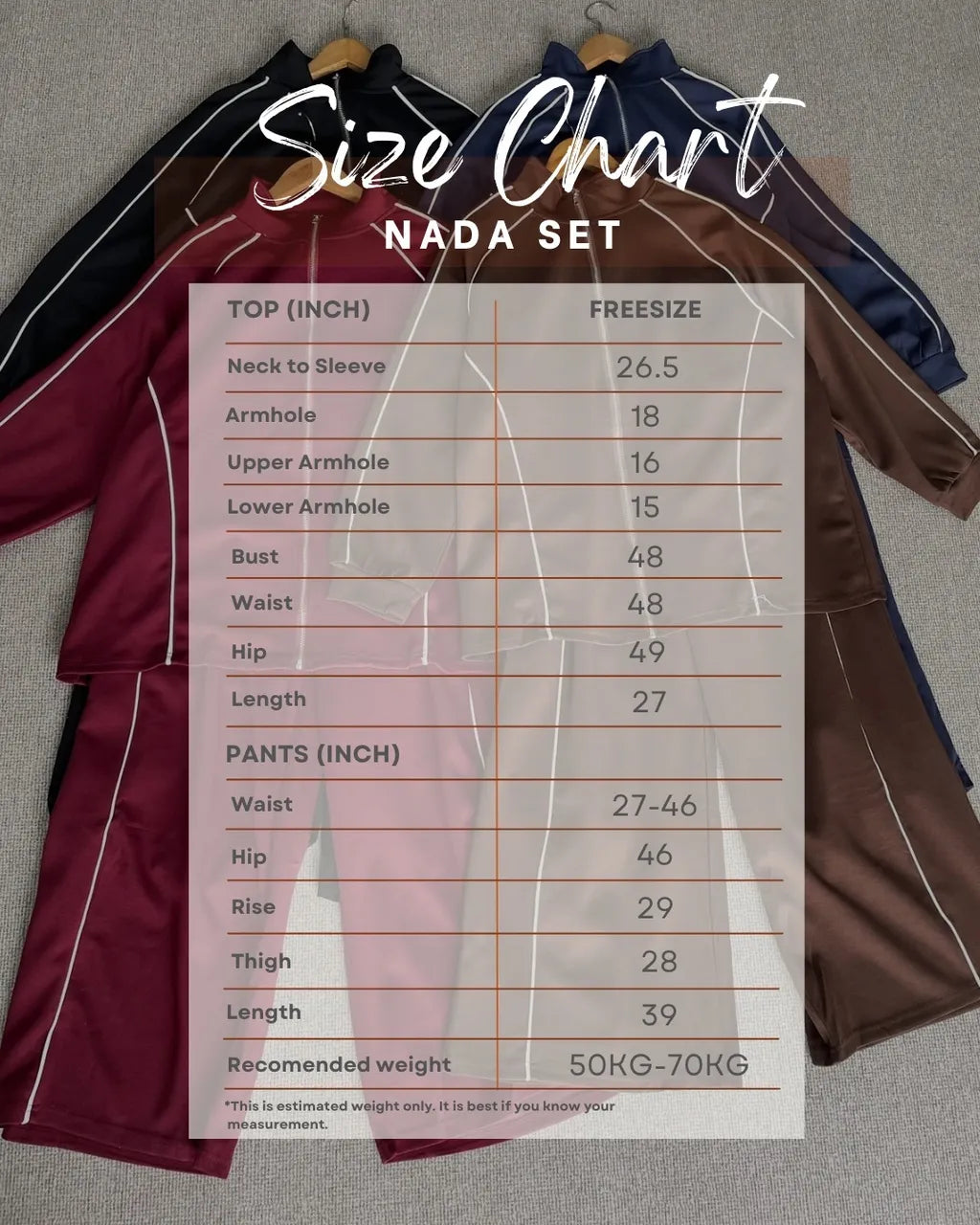 HW Nada Activewear Jogger Pants Set