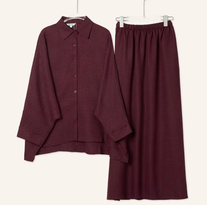 YM Alexa Skirt Set (Free/Plus Size)
