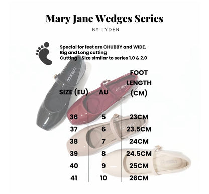 LYDEN Mary Jane Wedges Series