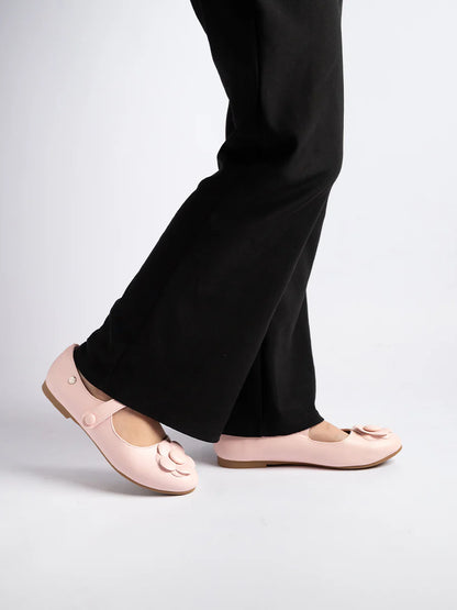 H2U Holly Flower Strap Flats