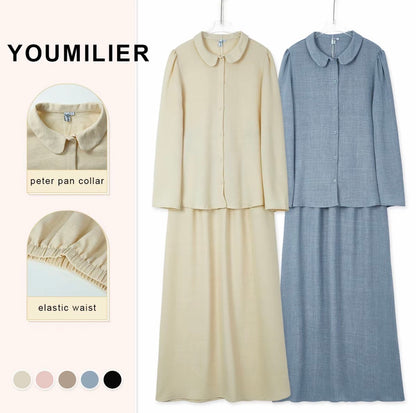 YM Felisha Skirt Set - Free/Plus Size