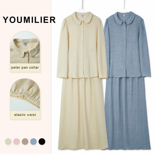 YM Felisha Skirt Set - Free/Plus Size