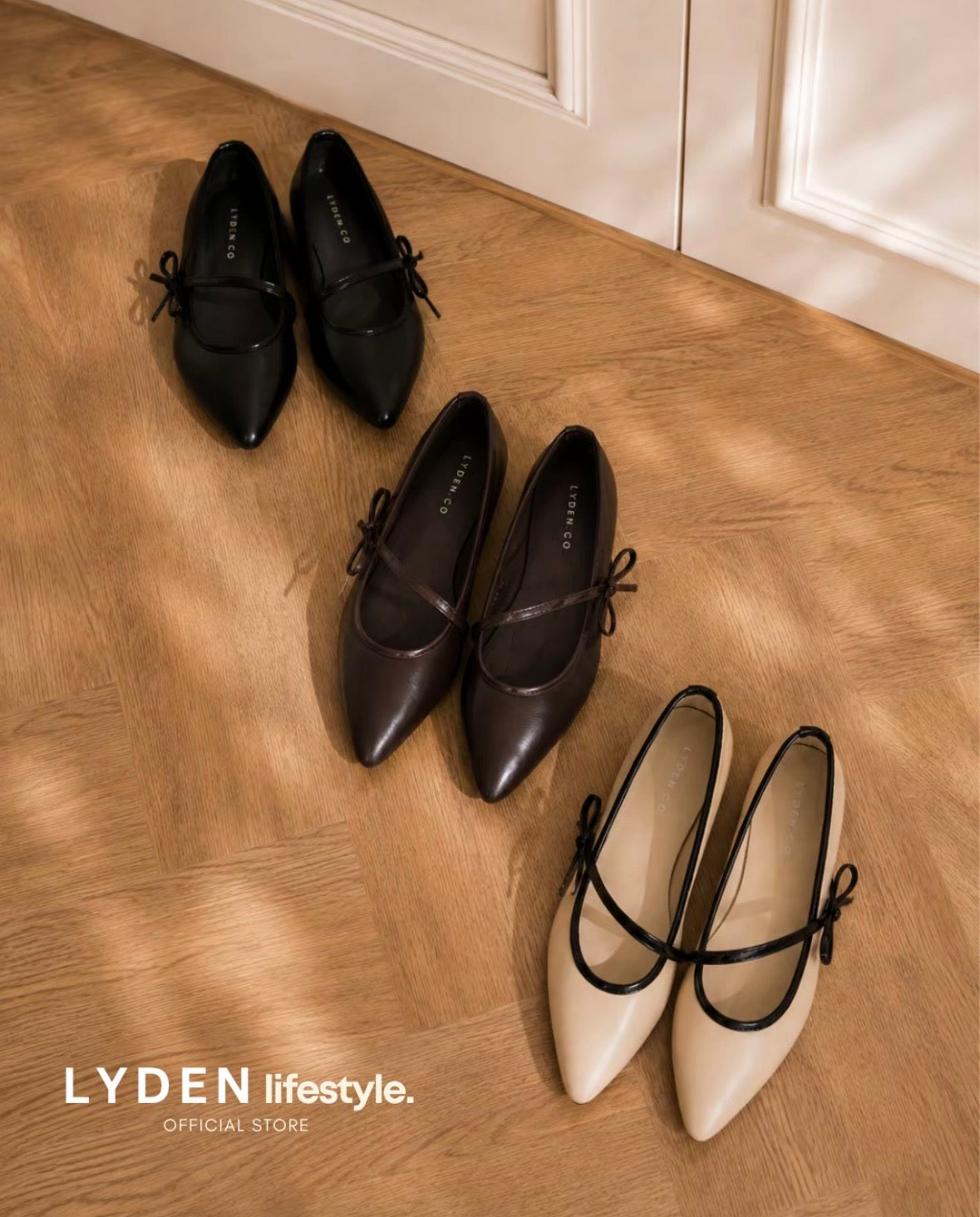 LYDEN Lily Ribbon Flats