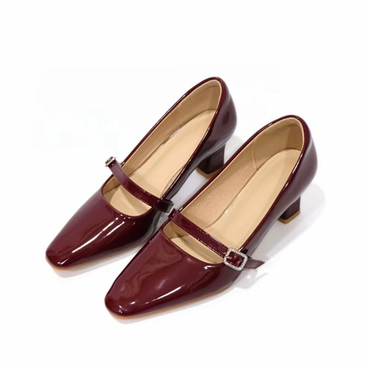 LYDEN Mary Jane Pointed Heels 6cm