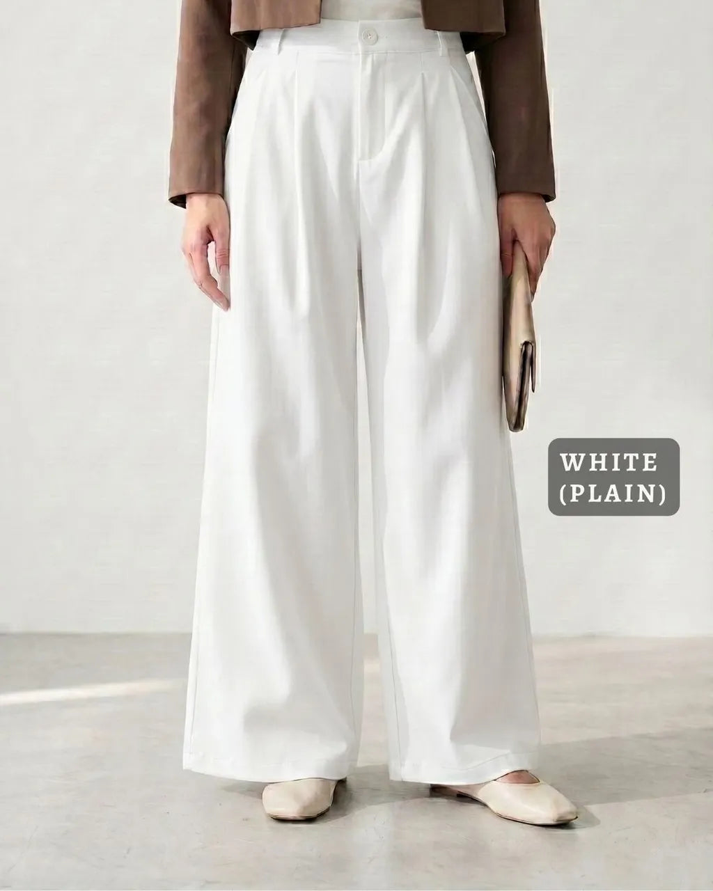 HW Zyha Cotton Slack Straight Cut Palazzo Long Pants