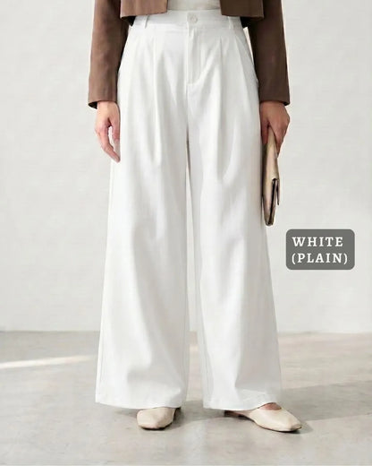 HW Zyha Cotton Slack Straight Cut Palazzo Long Pants