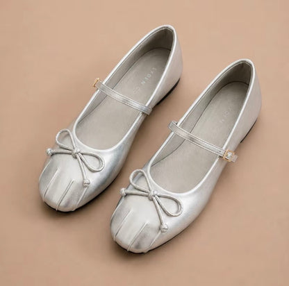 LYDEN Mary Jane Ballet Knot Strap Flats