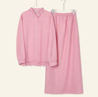 YM Gloria Lace Skirt Set