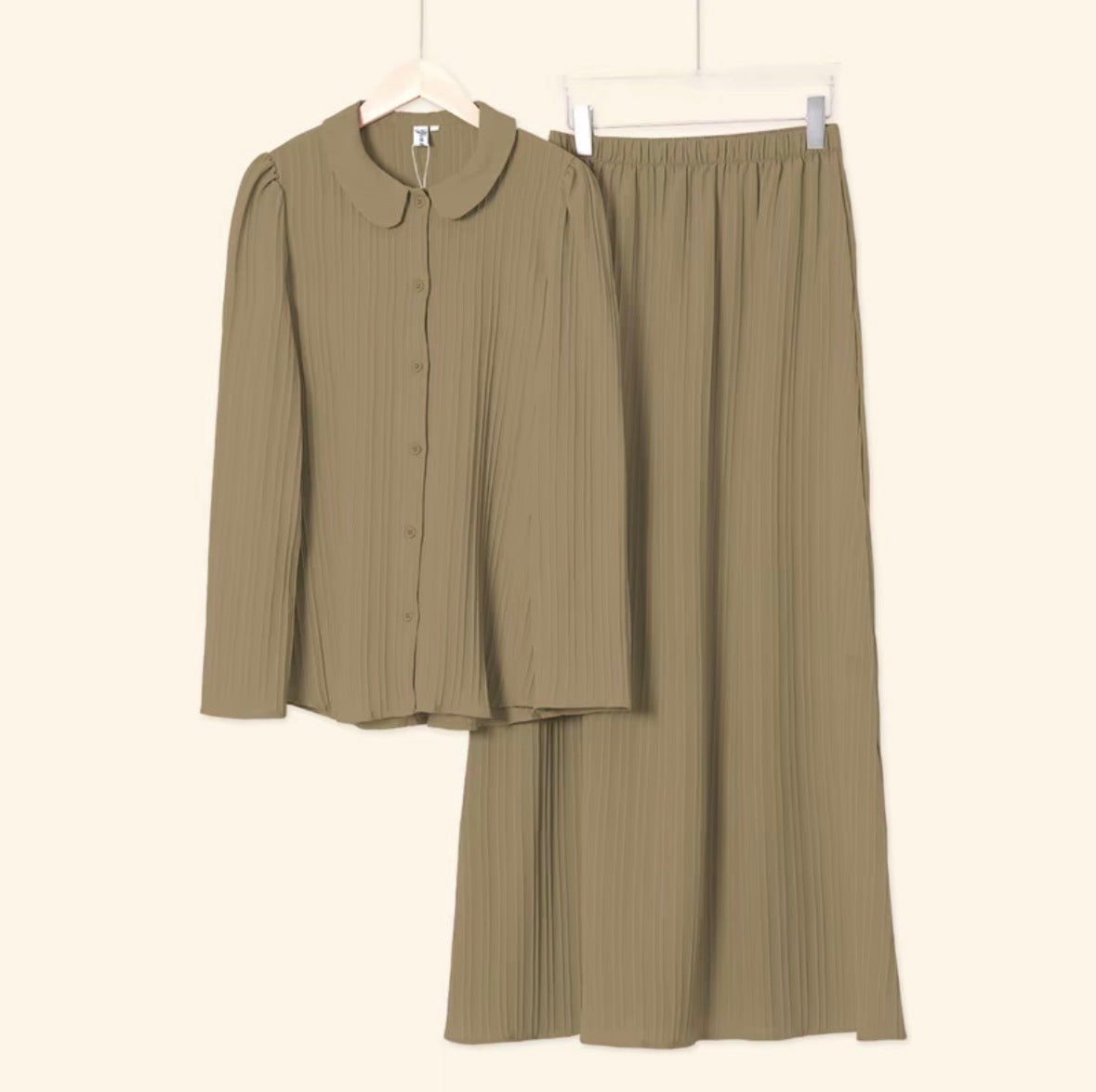 YM Yuri Set (Blouse & Skirt) - Free Size / Plus Size