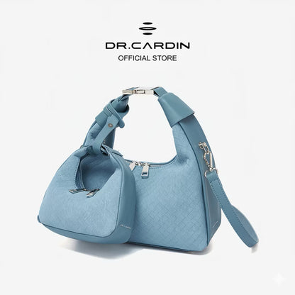 Dr Cardin [The Raya Table Collection] Women Dumpling Weave Sling Bag / Suede / Faux Leather BG-868