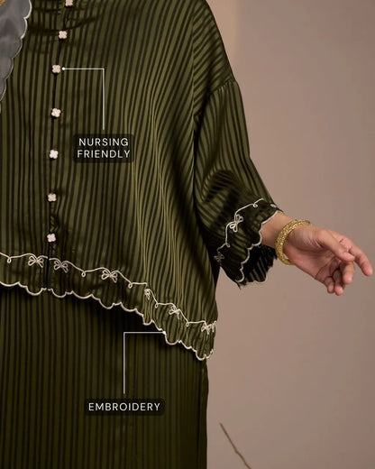 HW Fatya Mini Kurung with Embroidery