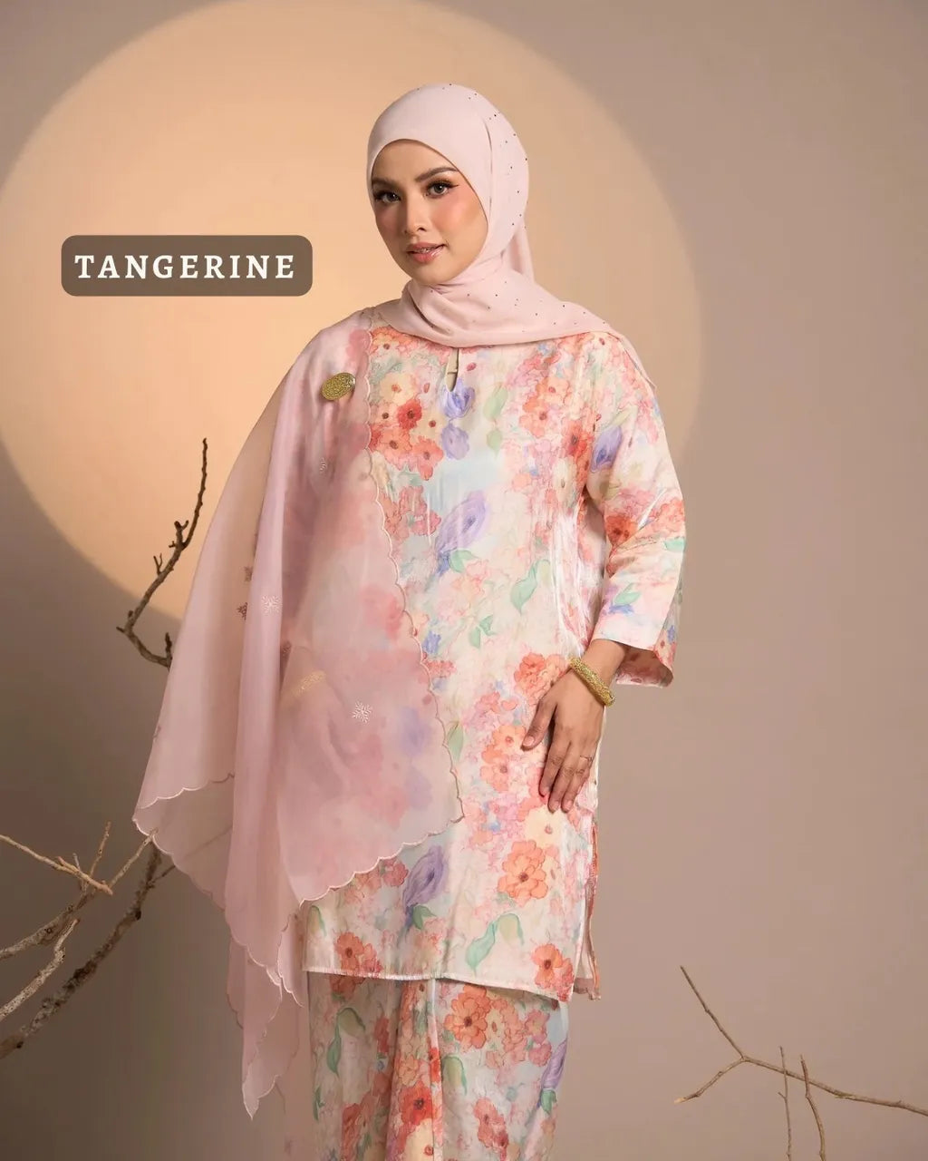 HW Harum Shimmer Satin Kurung With Pario Set