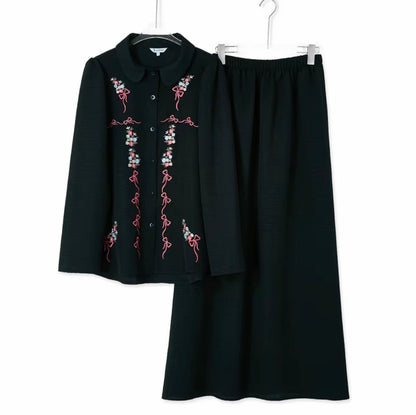 YM Miranda Embroidered Skirt Set - FS/PS