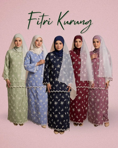 HW Fitri Kurung Moden With Embroidery