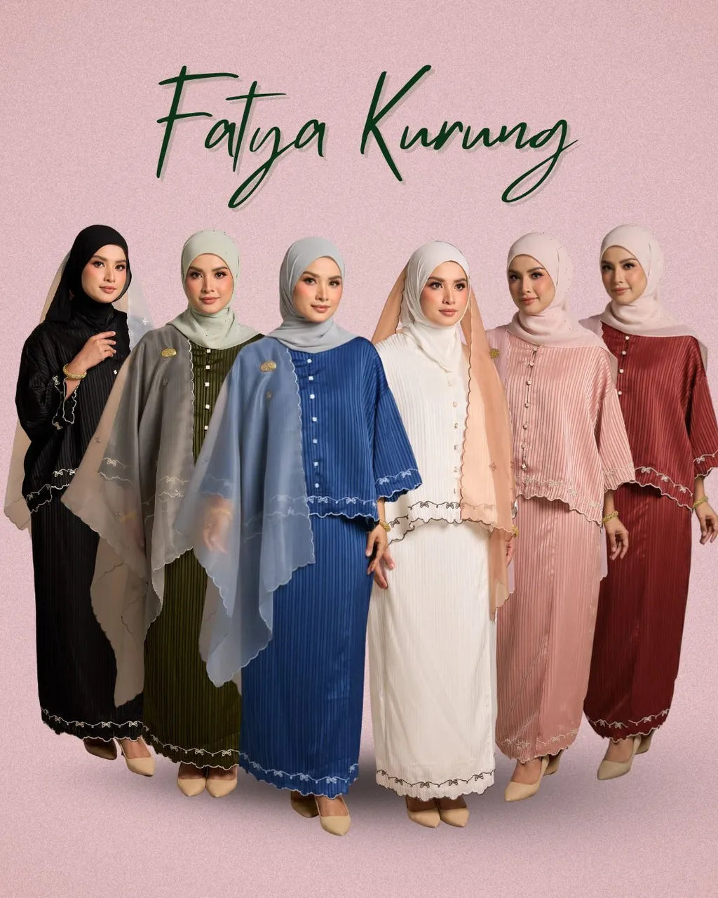 HW Fatya Mini Kurung with Embroidery