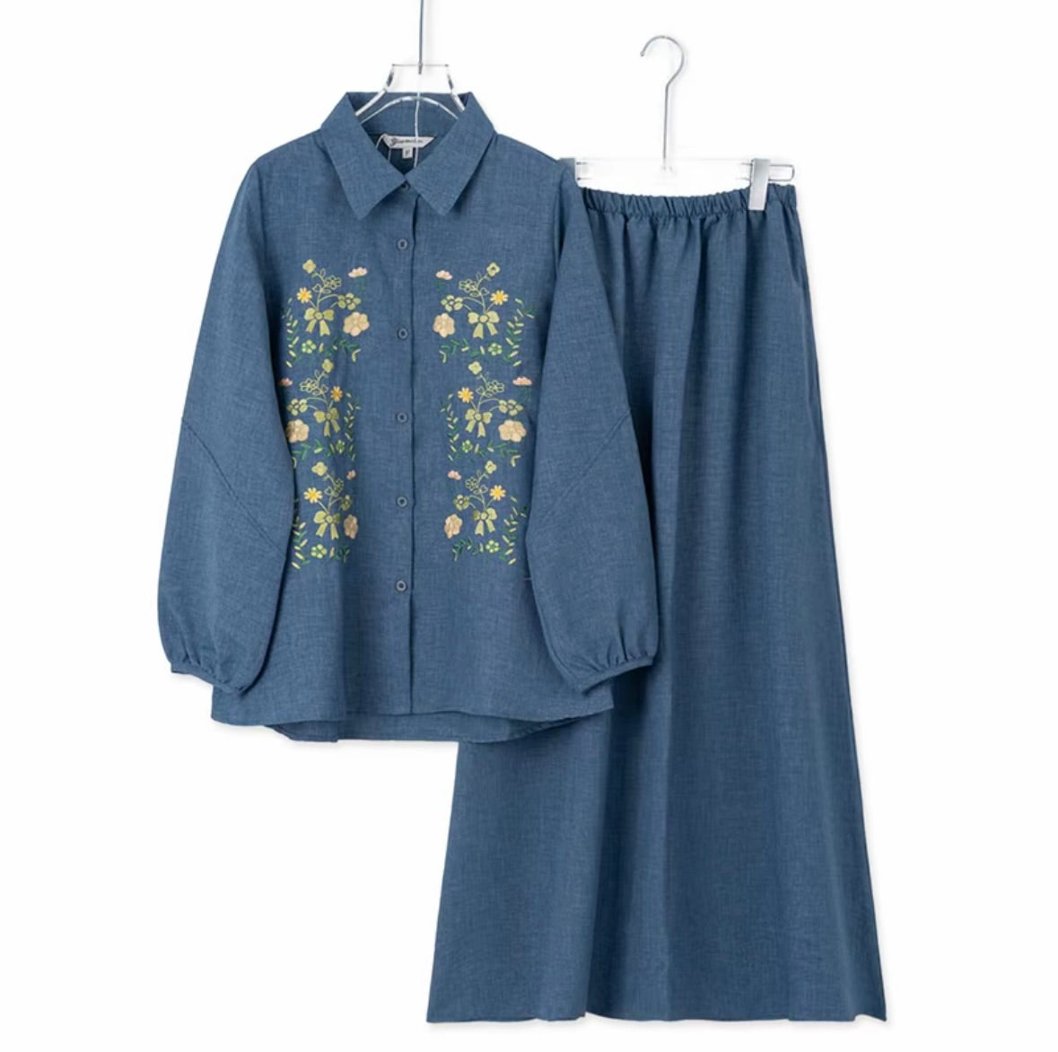 YM Jolana Embroidered Skirt Set - FS/PS