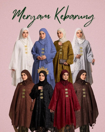 HW Meryam Kebarung Embroidery With Kain Lipat Batik