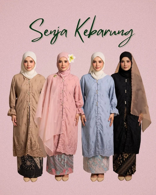 HW Senja Eyelet Embroidery Kebarung With Kain Lipat Batik