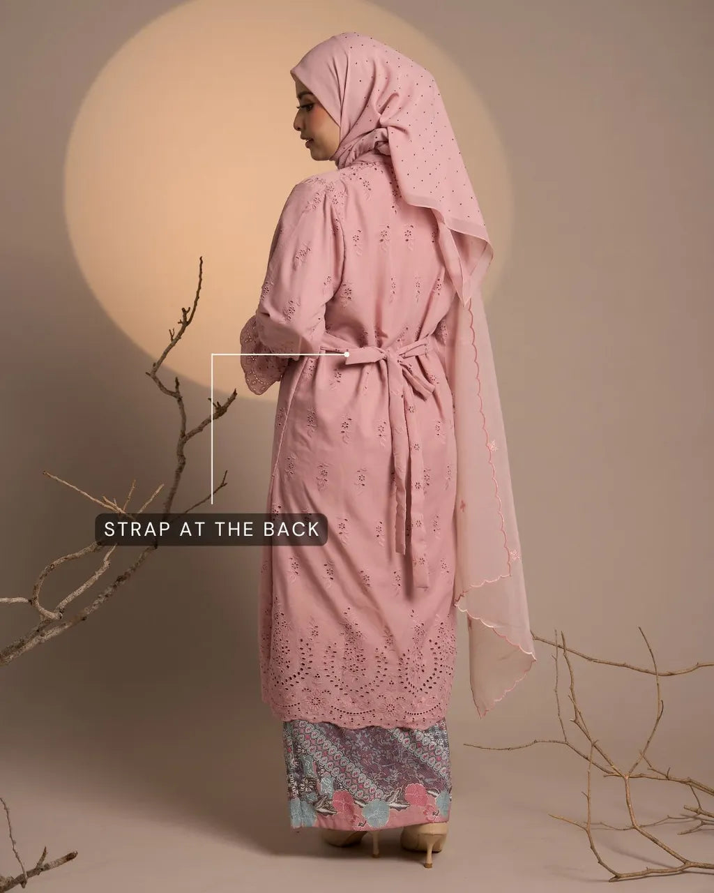HW Senja Eyelet Embroidery Kebarung With Kain Lipat Batik