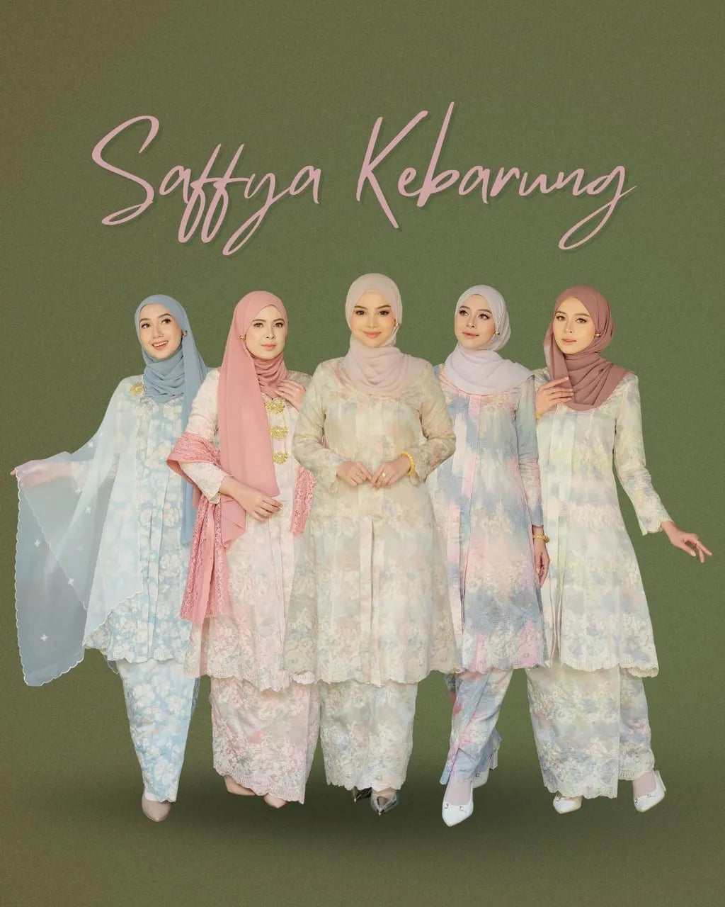 HW Saffya Kebarung Embroidery With Kain Lipat Batik