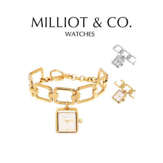 Milliot & Co Scarlett Stainless Steel Chain Bracelet Watch