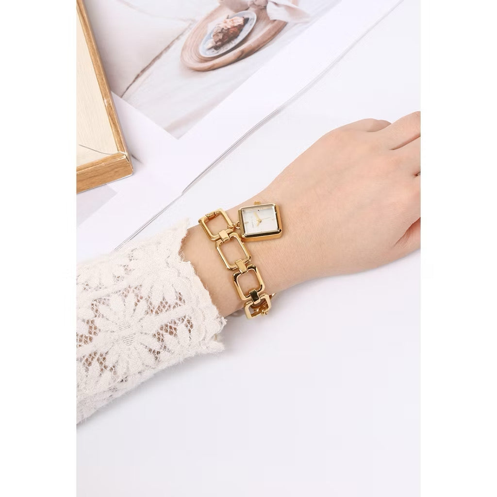 Milliot & Co Scarlett Stainless Steel Chain Bracelet Watch