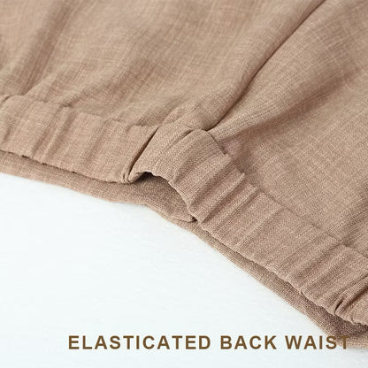 YM Easeflow Linen Oversized Pants - S-2XL