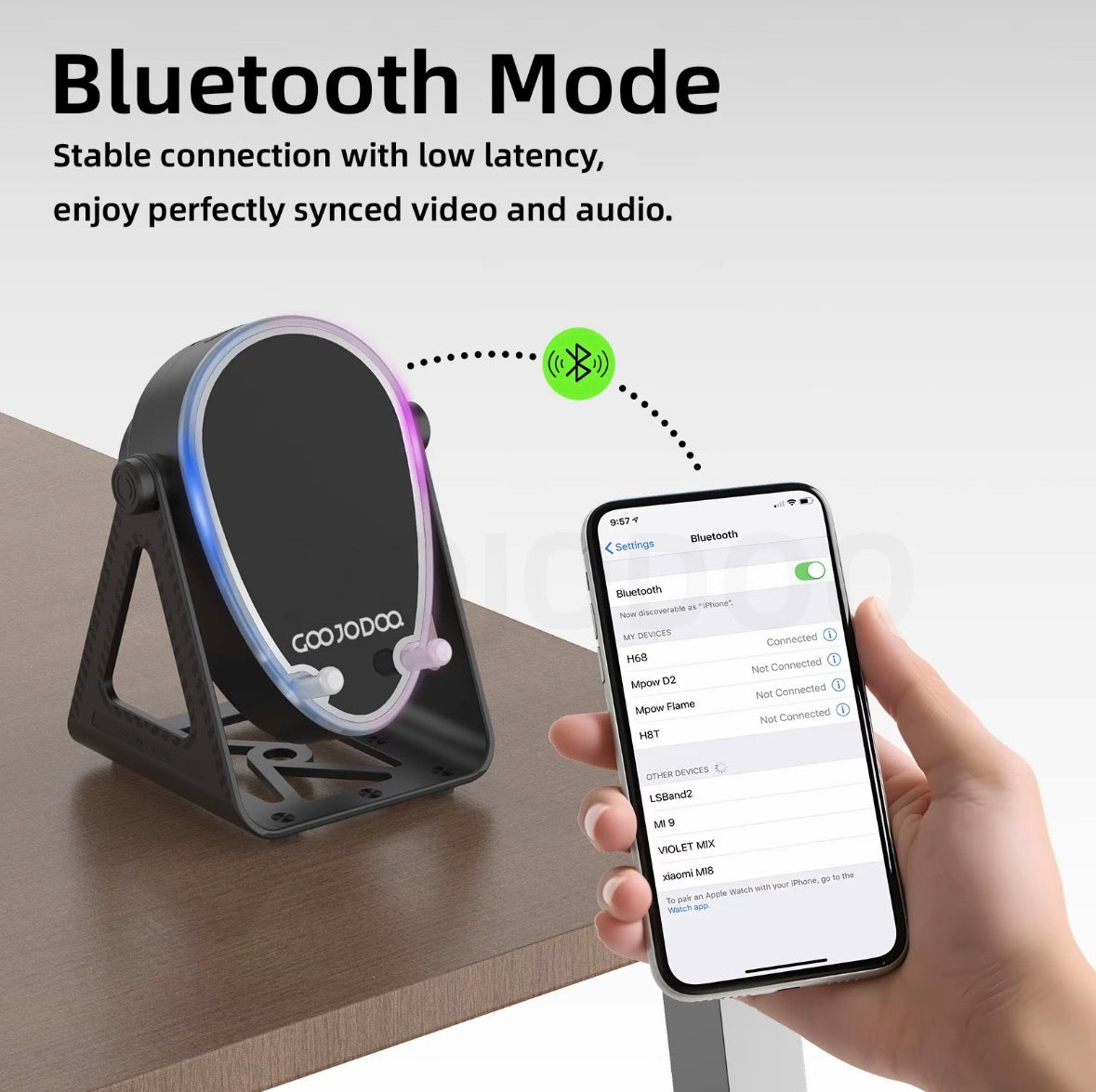 GJDQ BD3108/BD3108Pro Phone Stand Speaker