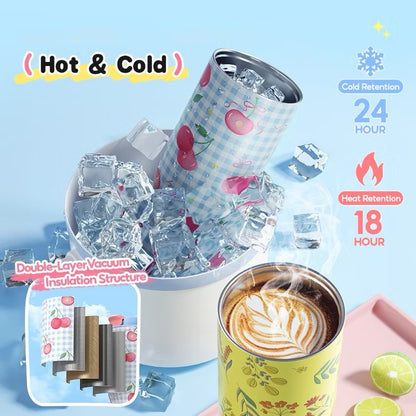 MDF Tumbler Thermos Bottle With Straw 32oz/1000ml