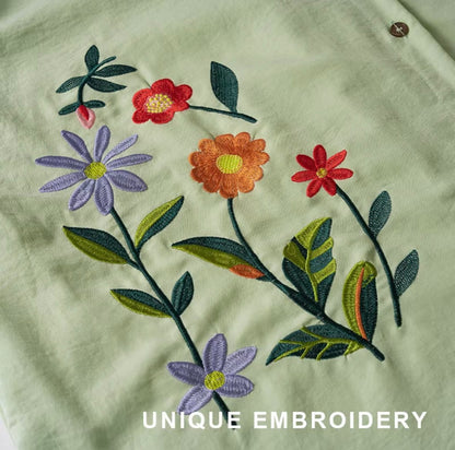 YM Lola Floral Embroidery Skirt Set