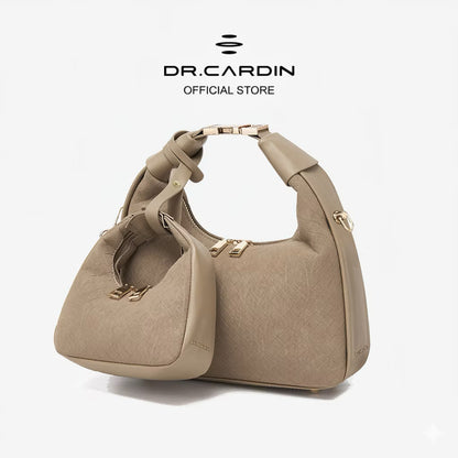 Dr Cardin [The Raya Table Collection] Women Dumpling Weave Sling Bag / Suede / Faux Leather BG-868