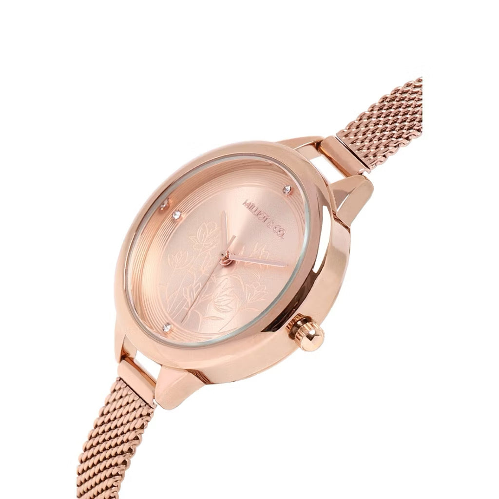 Milliot & Co Vera Mesh Strap Analog Watch
