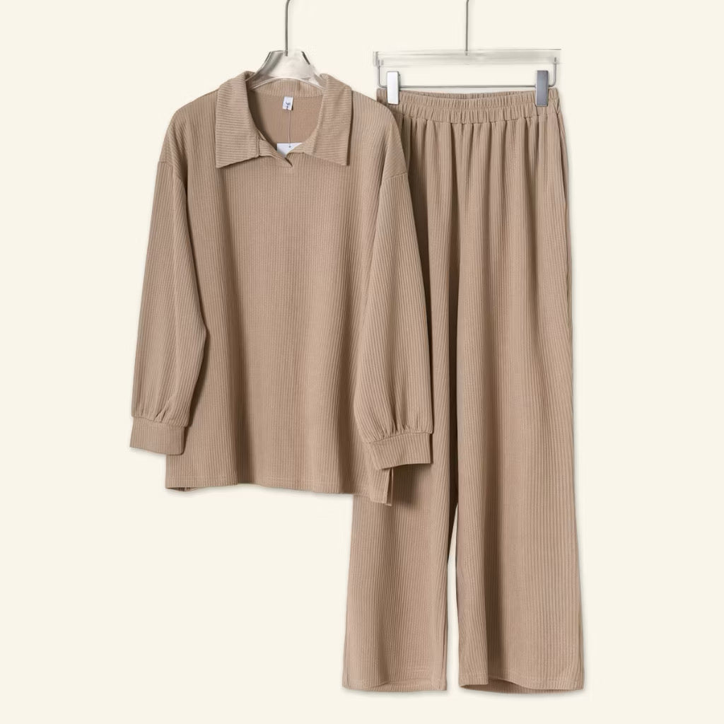 YM Elle/Ellene Set (Blouse & Pants) - Free Size/Plus Size