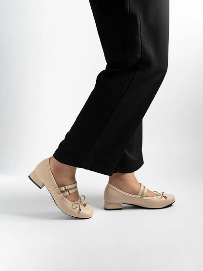H2U Ruby Ribbon Mid Heels