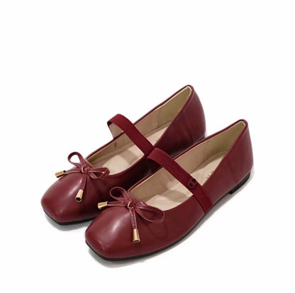 LYDEN Mary Jane Flats with Elastic Strap