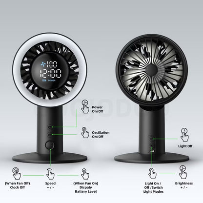 GJDQ GFS020 Silent Oscillating Desk Fan