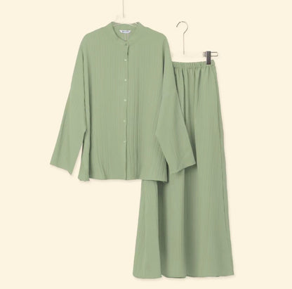 YM Jenny Set (Blouse & Skirt) - Free Size/Plus Size