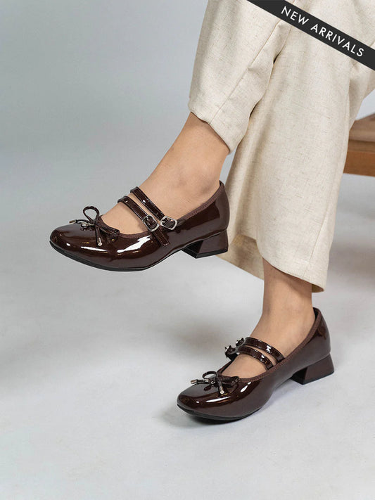 H2U Ruby Ribbon Mid Heels