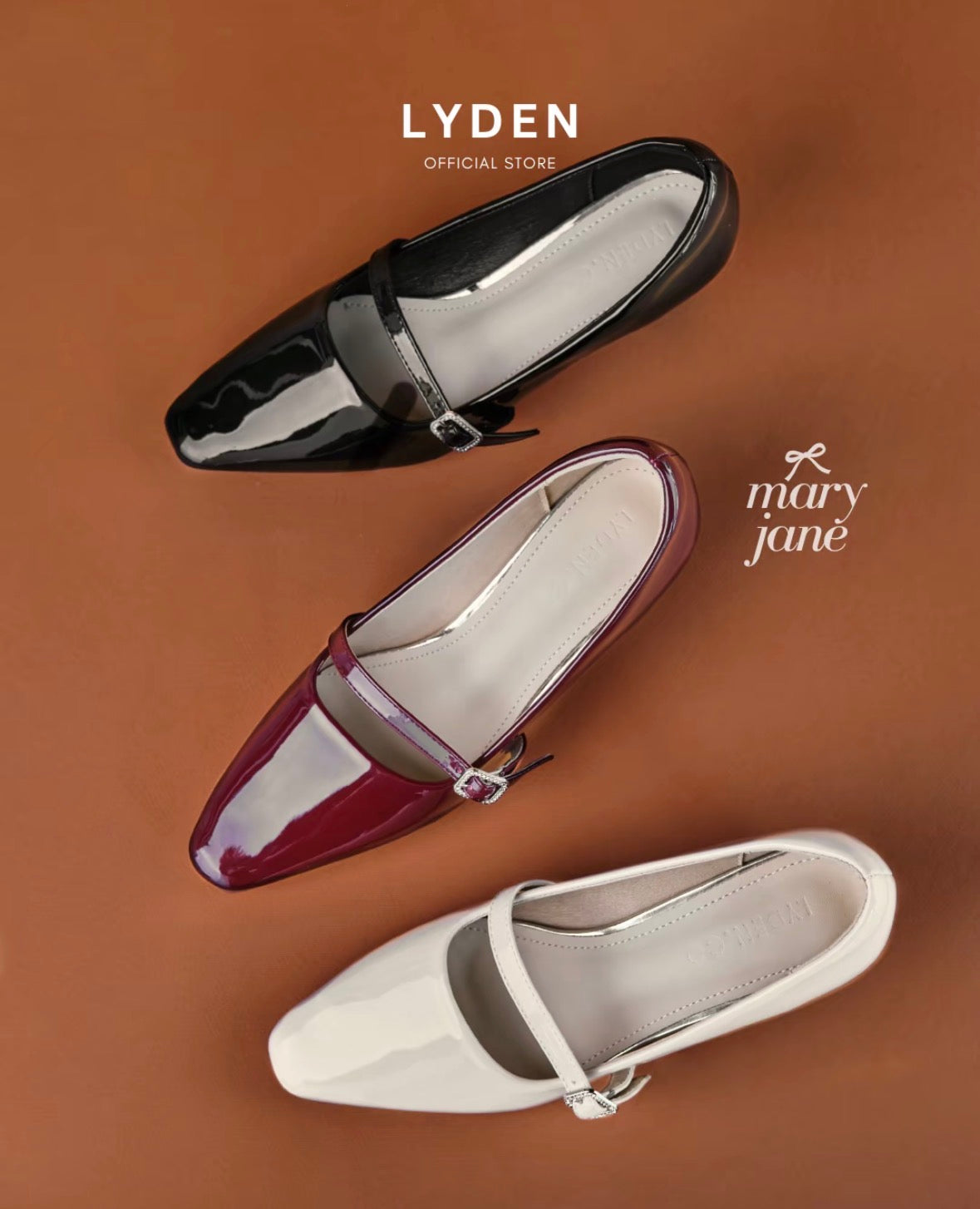 LYDEN Mary Jane Pointed Heels 6cm