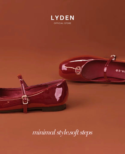 LYDEN Clara Glossy Strap Flats Series