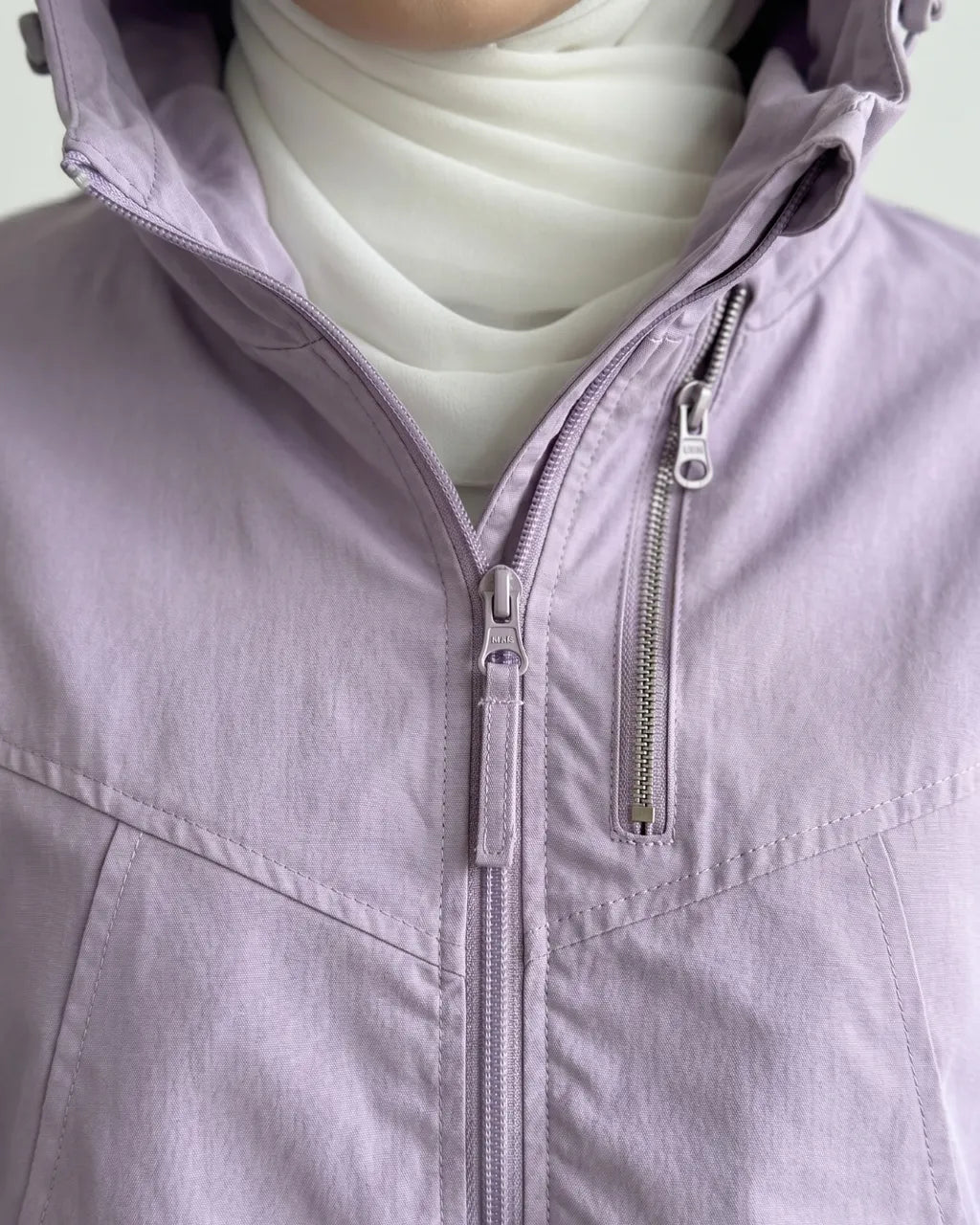 HW [TOP ONLY] Miley Plain Hoodie Jacket Windbreaker