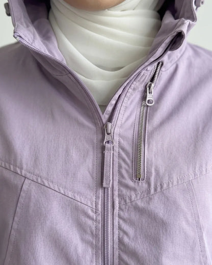 HW [TOP ONLY] Miley Plain Hoodie Jacket Windbreaker