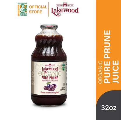 Lakewood Organic Pure Pure Prune Juice 32oz (Gluten Free)