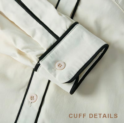 YM French Pant Set - Free/Plus Size