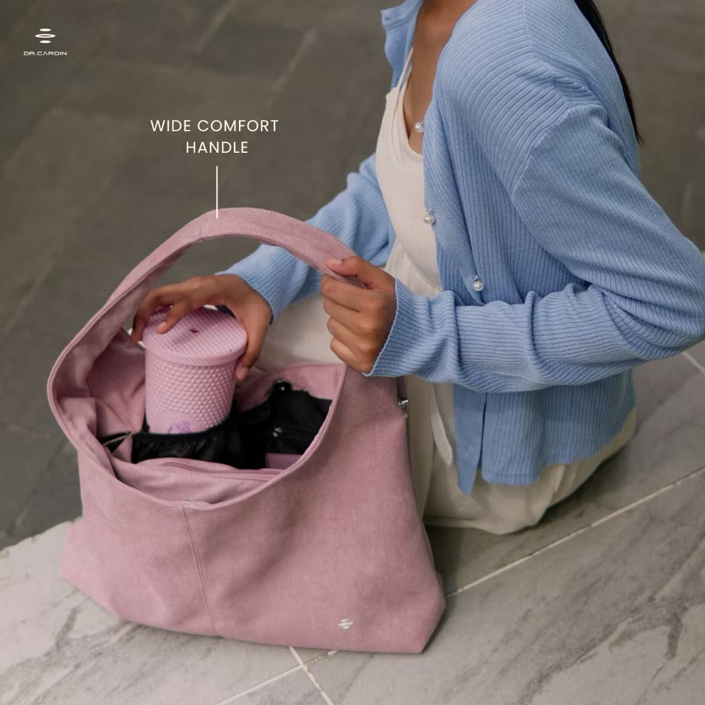 Dr Cardin [The Overlooked Malaysia] Angela Women Suede Tote Bag BG-533