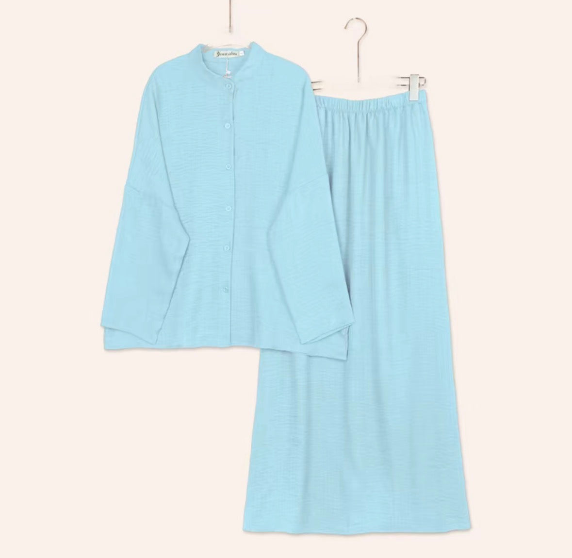 YM Yujin Set (Blouse & Skirt) - Free Size / Plus Size